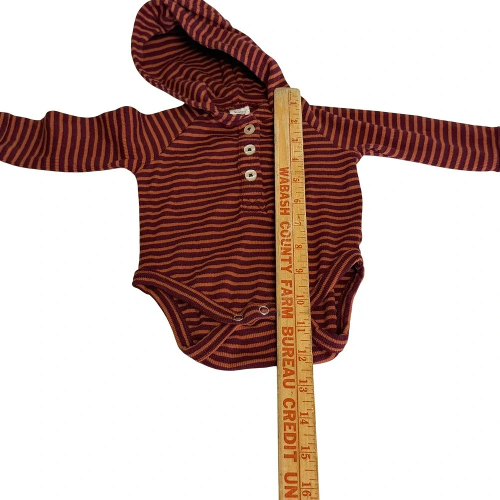 Kate Quinn Baby 0-3M Organic Cotton Ribbed Hooded Bear Ear Bodysuit Pants Set